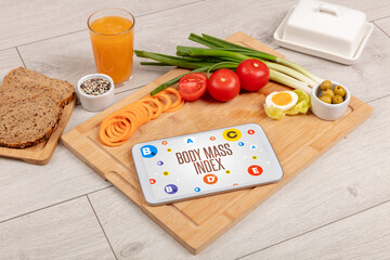Healthy Tablet Pc compostion concept