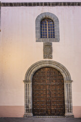 Santo Domingo church inaugurated towards the end of the 17th century by the Dominicans. La Orotava,...