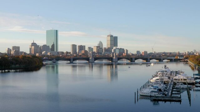 Boston skyline with Longfellow Bridge