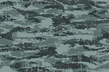 Urban tiger camouflage seamless pattern. Heavy scratch texture.