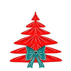 red christmas tree