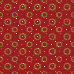 Seamless pattern design for girft wrapped.Red pattern design for printing.