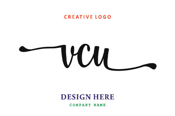 VCU lettering logo is simple, easy to understand and authoritative
