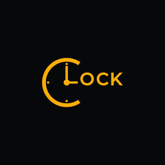 Simple clock logo design for your business