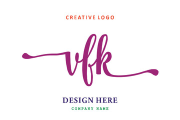 VFK lettering logo is simple, easy to understand and authoritative