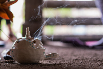 pot on a table