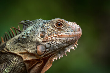 close up of iguana