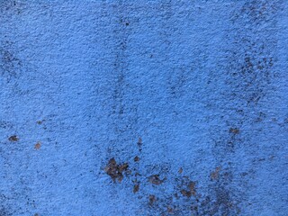 blue painted wall