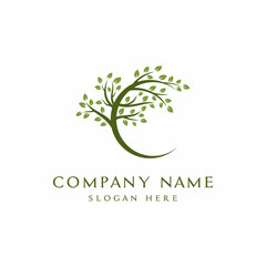 Nature Tree for Healthcare Logo Design Vector