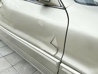 Fototapeta premium close up old door car