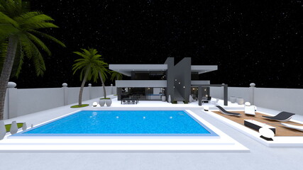 プール付き住宅