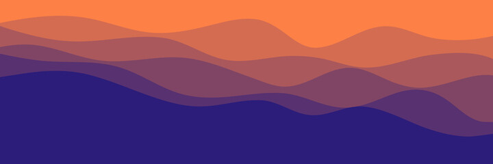 sunrise color wave pattern vector illustration good for background, wallpaper, backdrop, graphic resource, design template and web banner	