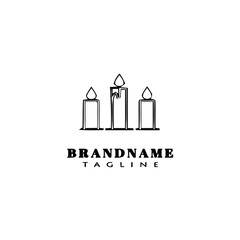 chandelier logo icon design vector illustration