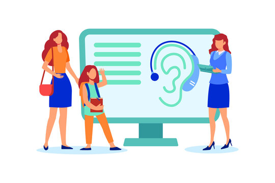 Assistive Hearing Device illustration exclusive design inspiration 