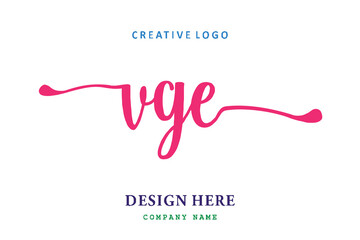 VGE lettering logo is simple, easy to understand and authoritative