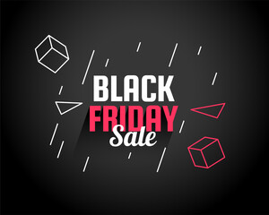 black friday sale geometric background