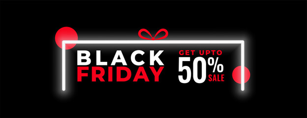 half price black friday sale banner design