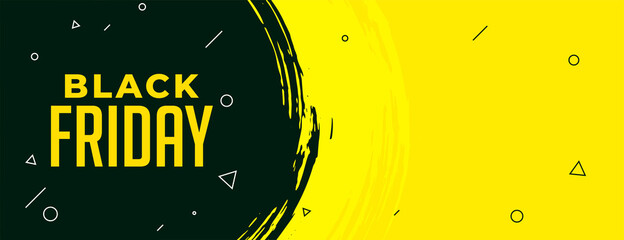 abstract black friday poster template design