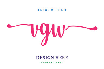 VGW lettering logo is simple, easy to understand and authoritative