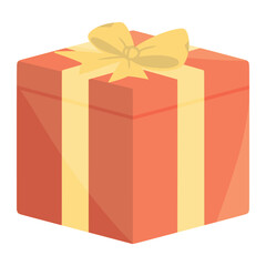 gift box for thanksgiving color illustration