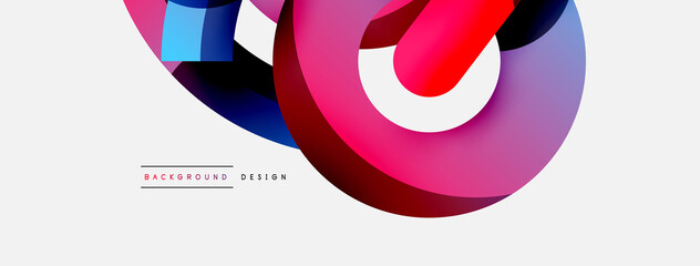 Circle abstract background. Vector illustration for wallpaper banner background card or landing page