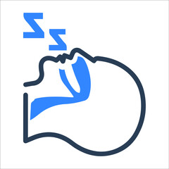 Sleep apnea or sleeping icon
