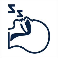 Sleep apnea or sleeping icon