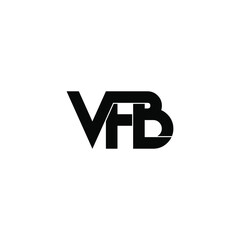 vfb initial letter monogram logo design