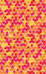 Isometric Vector Seamless triangular Pattern with geometric shapes. Endless Polygon texture for wallpaper, web page background, surface texture. Trendy design. Vector illustration.