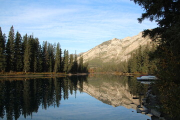 reflection in the water, Banff National Park, Alberta