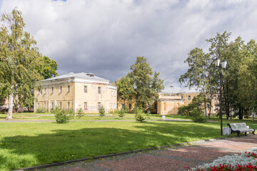 Old buildings in Petrozavodsk city in Russian Karelia