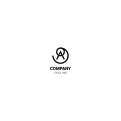 logo monogram A. suitable for companies or businesses in the industrial, architectural, construction, technology, health, entertainment, agriculture, fashion, luxury fields.