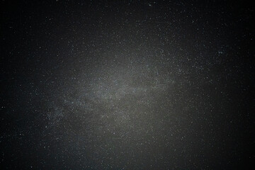 Cluster of Stars Twinkling Clear Night Sky