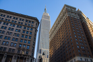 Fototapeta na wymiar Visiting the Empire State Building in New York City!