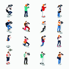 set of people with photography and videography job