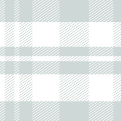 Fototapeta na wymiar Tartan seamless pattern Plaid vector with pastel gray and white Designs for prints, wallpaper, textiles, tablecloths, checkered backgrounds.
