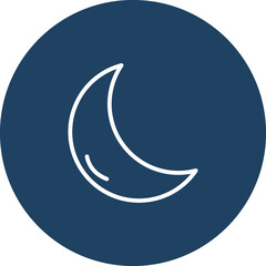 Obraz na płótnie Canvas Moon Vector Icon That Can Easily Modified Or Edit