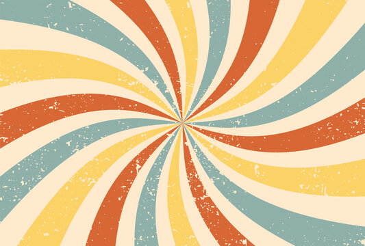 retro vector background with rays for social media posts, banner, card design, etc. © mar_mite_