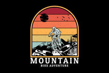 Mountain bike silhouette design