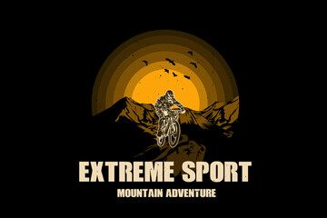 Extreme sport silhouette design
