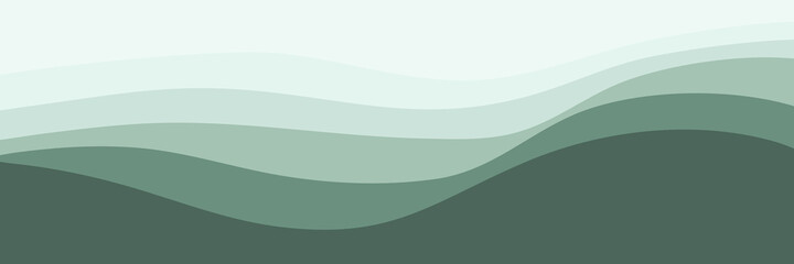 green wave pattern  vector illustration good for web banner, ads banner, tourism banner, wallpaper, background template, and backdrop
