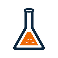 Data, science, chemistry, lab icon. Simple vector design.