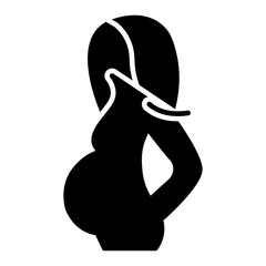 A unique design icon of pregnant lady