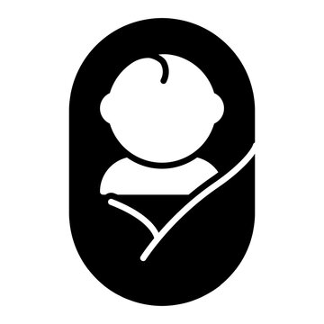 An icon design of swaddle baby