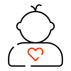 A perfect design icon of baby 