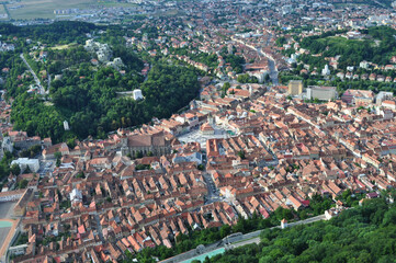 aerial view of the city
