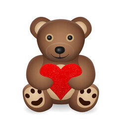Teddy bear with heart
