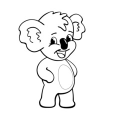 happy aussie koala for kids coloring book