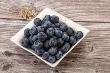 Ripe sweet tasty blueberries heap