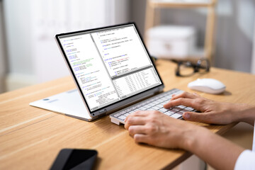 Programmer Woman Coding